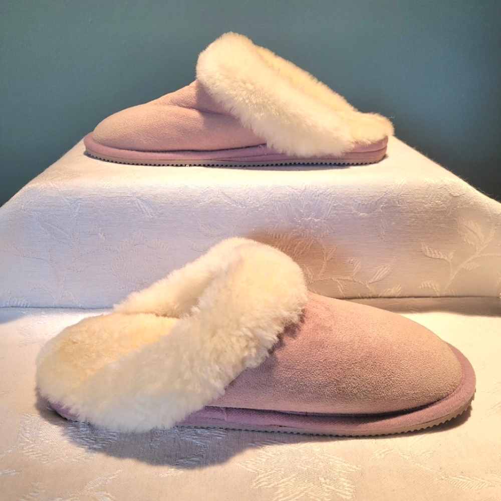 Suede Sherpa Slippers